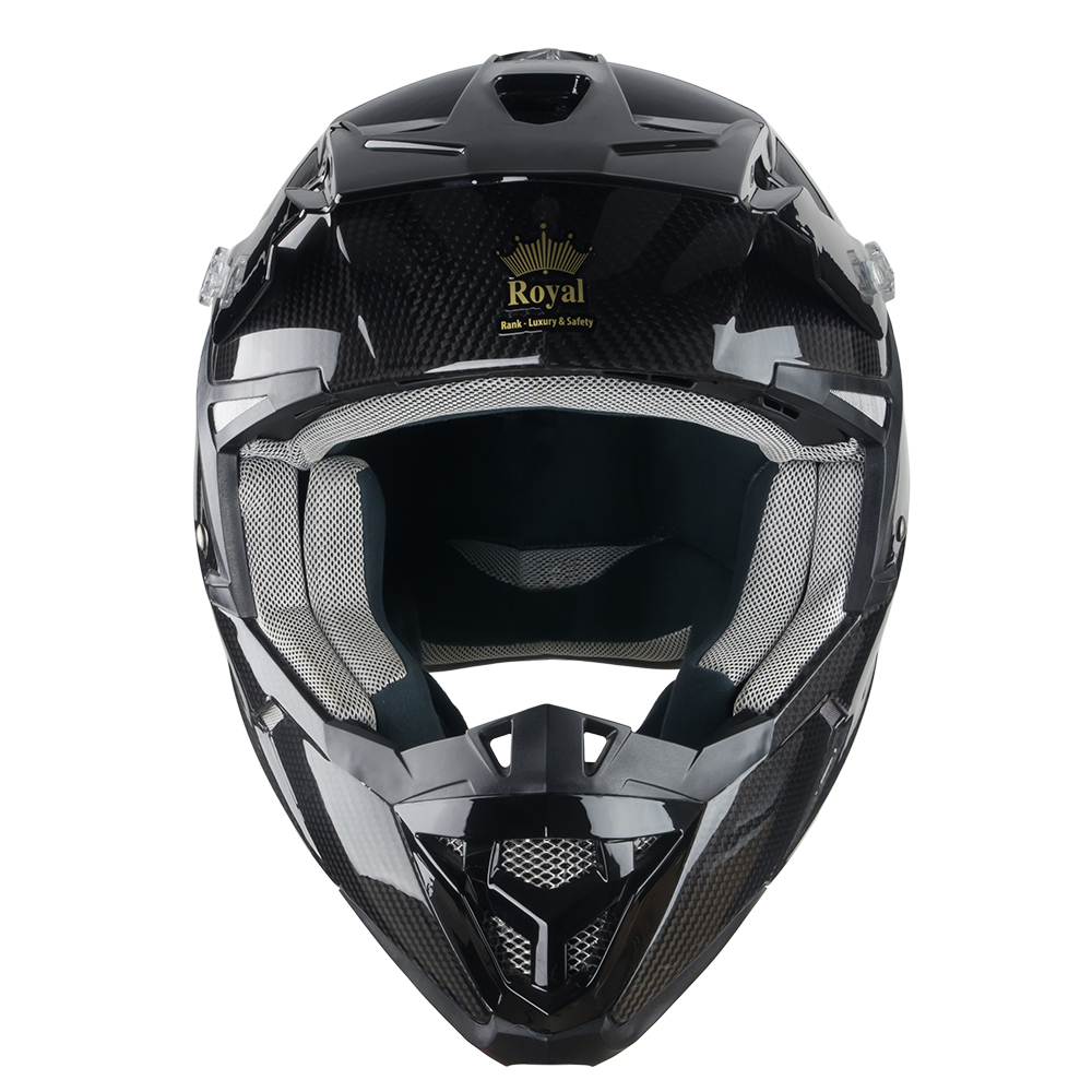 Royal Helmet Ha Noi Non ROYAL CARBON M28 DEN day ca tinh - 2