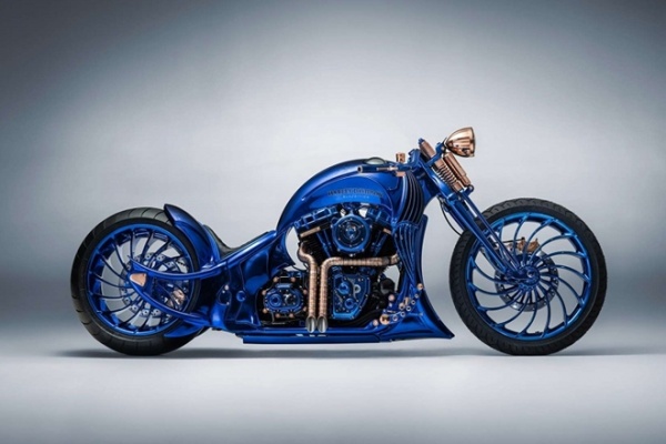 Harley Davidson Blue Edition ban do dat nhat the gioi - 7