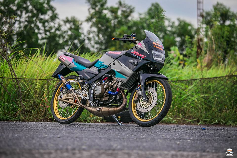 Kawasaki Kips 150 do mang net dep tinh te cua biker Thailand - 5