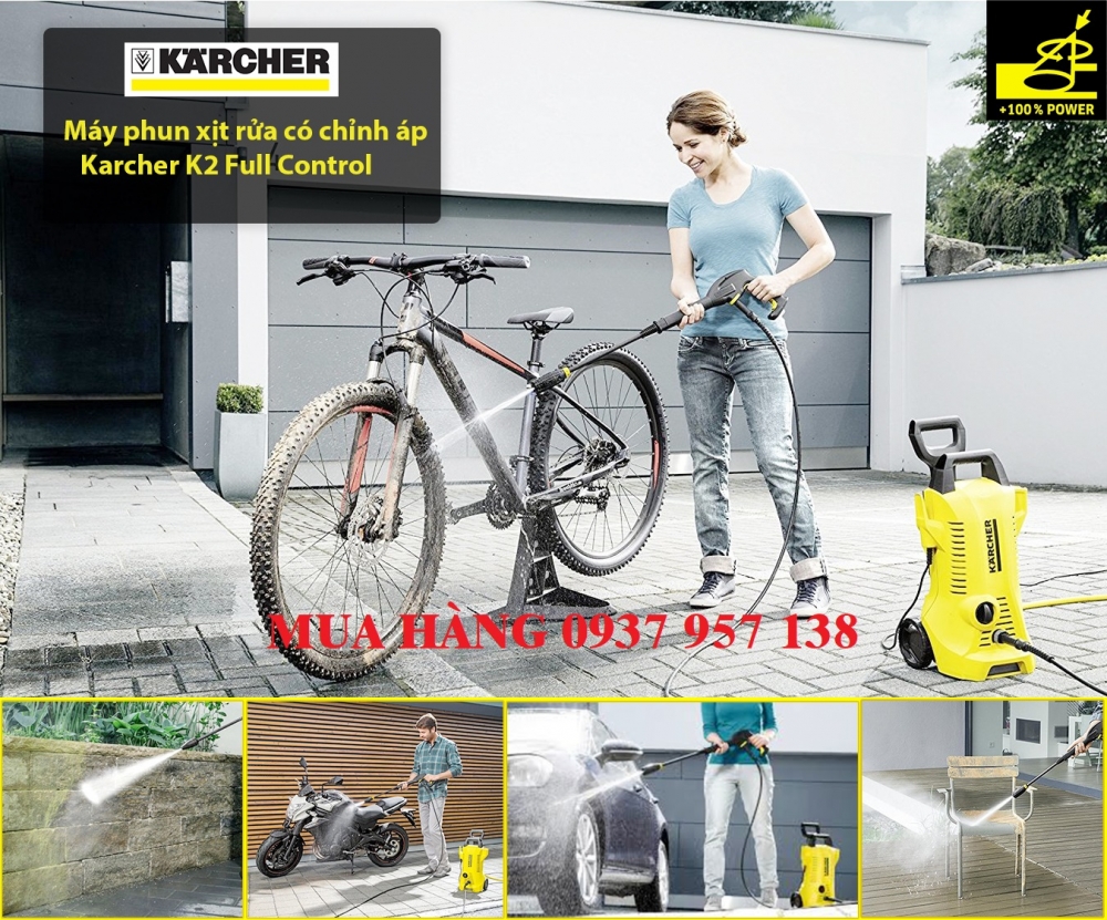 BAN MAY RUA XE CO CHINH AP KARCHER MADE IN GERMANY - 2