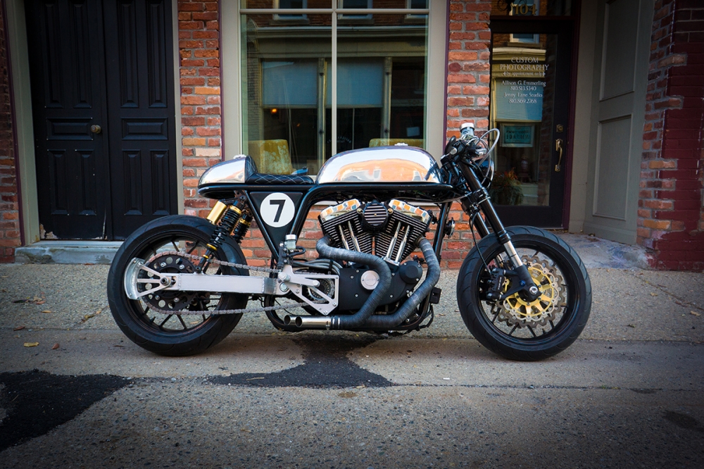 HARLEY SPORTSTER do an tuong voi phong cach CAFE RACER - 7