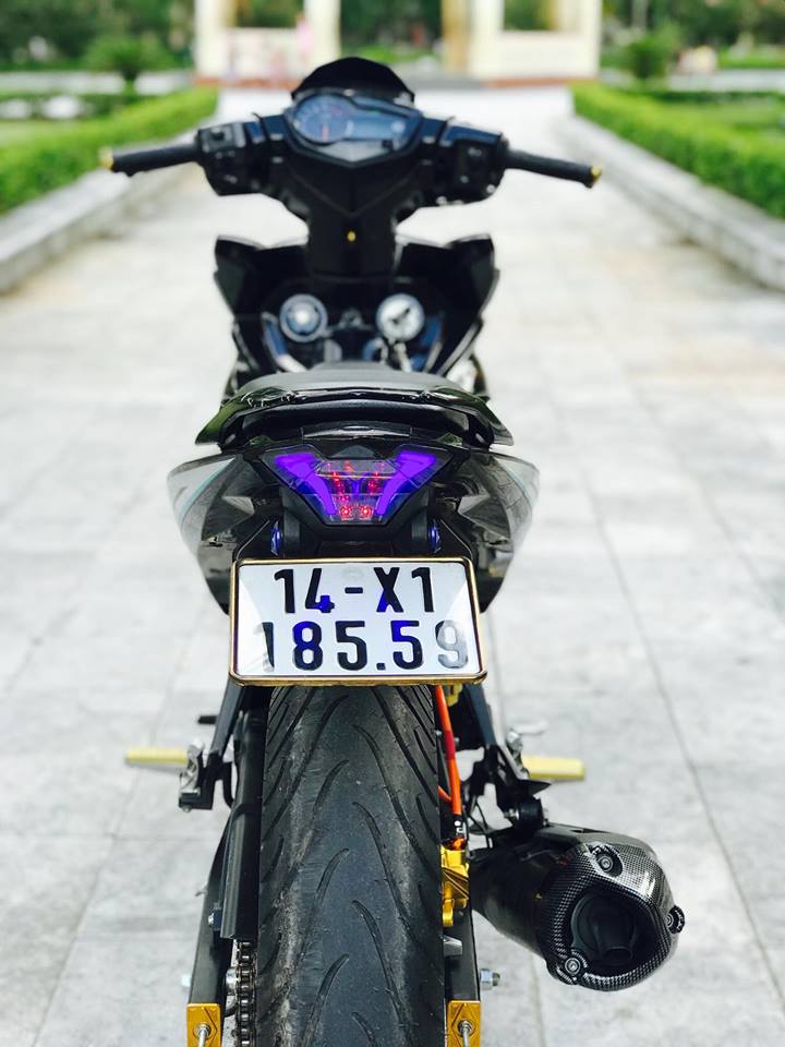 Exciter 150 do man lot xac voi mong to goi cam cua biker Quang Ninh - 7