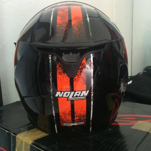 Nolan N87 Fulgor Metal Black Orange - 11