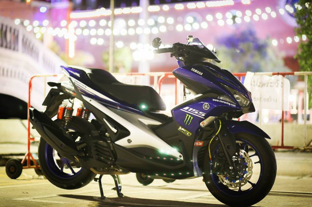 Yamaha Aerox ban do Movistar den tu Thai Lan - 7