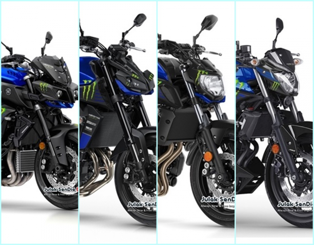 Yamaha MTSeries lo dien thiet ke moi theo phong cach Monster MotoGP 2019