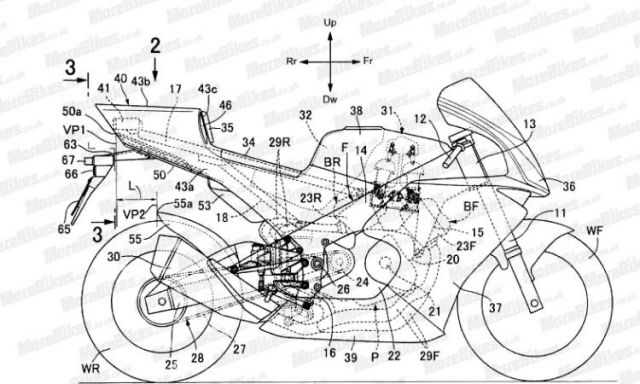 Lo dien hinh anh thiet ke du an Honda V4 canh tranh voi doi thu Ducati Panigale V4 - 3