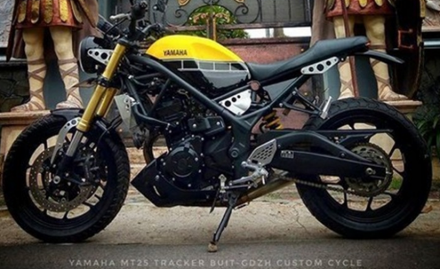 Yamaha XSR300 ban xay dung cua GDZH Custom tiep noi y tuong mau xe moi cua Yamaha - 7