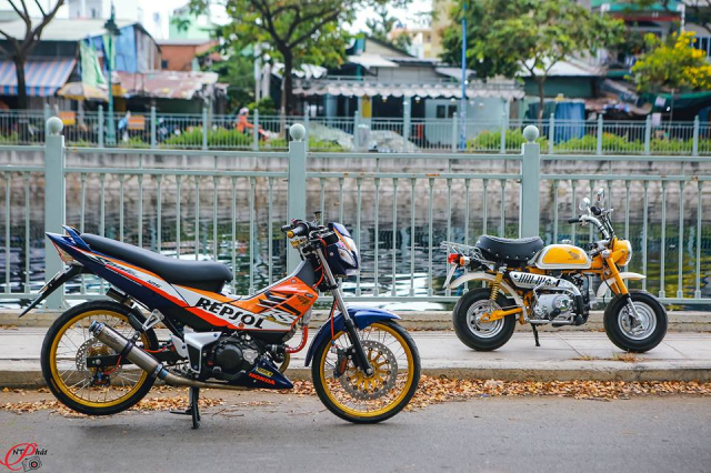 Sonic 125 do cuc chat voi phong cach an tuong cua biker Viet