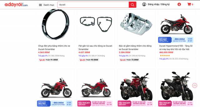 A DAY ROI dich vu ban hang moi cua DUCATI VIET NAM thoi dai 40 - 9