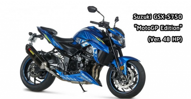 Suzuki GSXS750 MotoGP Edition chinh thuc ra mat voi nhieu nang cap