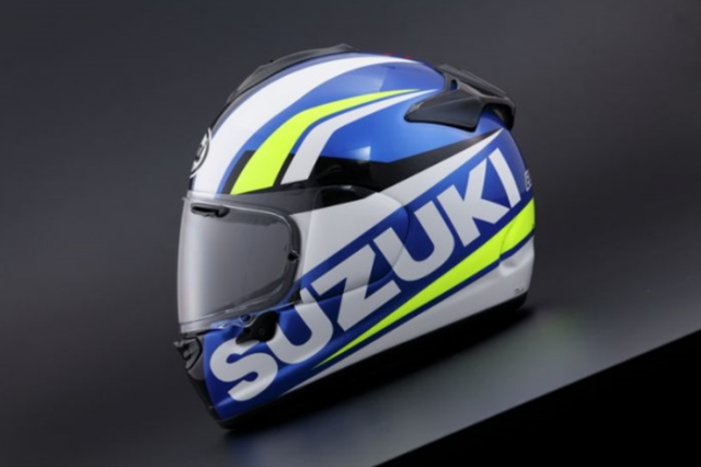 Suzuki ket hop Arai tao ra phien ban non ChaserX Suzuki Ecstar MotoGP Team - 4
