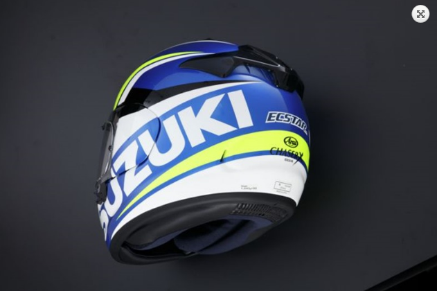 Suzuki ket hop Arai tao ra phien ban non ChaserX Suzuki Ecstar MotoGP Team - 5