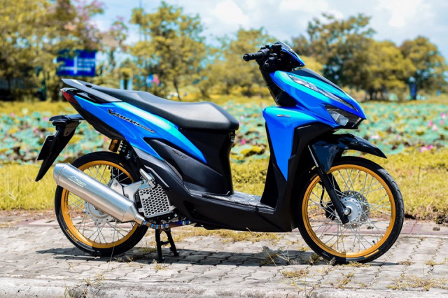 Vario 150 do dan chan ngoc nga sau khi duoc nang cap toan dien