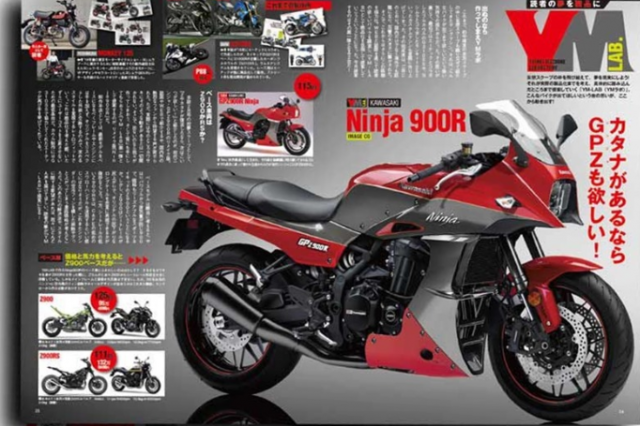 Kawasaki du kien hoi sinh GPZ900R thach thuc Suzuki Katana hien nay