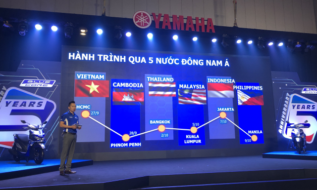Yamaha VN to chuc hanh trinh ASEAN TOURING nham ky niem 5 nam ra mat dong co Blue Core - 14