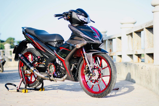 Exciter 150 do an tuong voi bo canh full Carbon dung nghia - 13