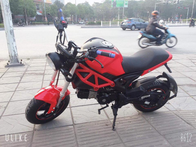 Ducati Monster Mini 110cc côn tay màu đỏ đen 2018 | 2banh.vn