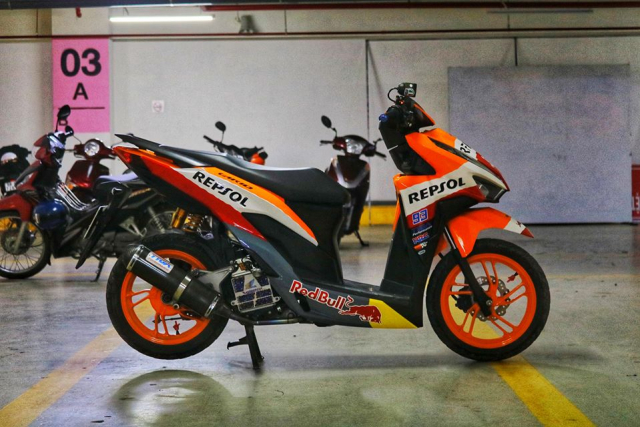 Vario 150 lot xac voi phong cach Repsol vua la vua ngau - 5