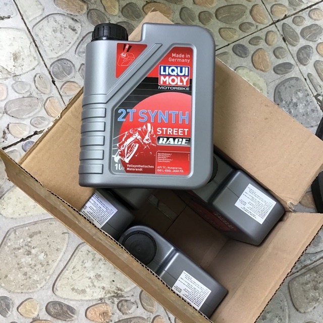 Nhot Cao Cap Xe 2 Thi Liqui Moly MOTORBIKE 2T SYNTH STREET RACE 1505 Jaso FD Made in Germany - 2