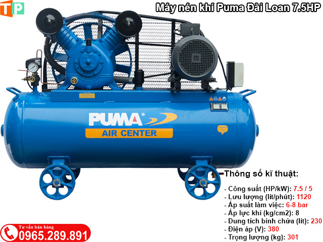 May nen khi Puma Dai Loan 75HP 230L