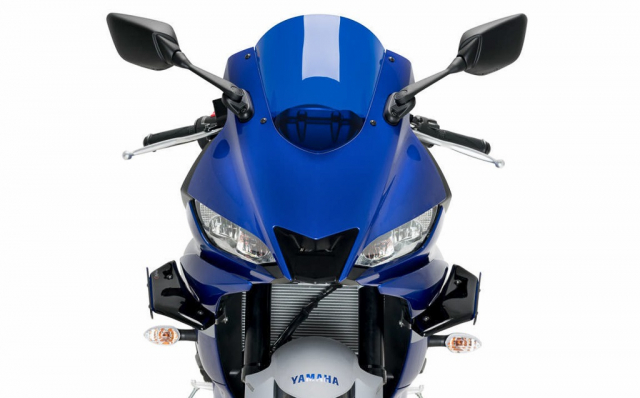 Yamaha R3 duoc trang bi canh gio winglets tu PUIG