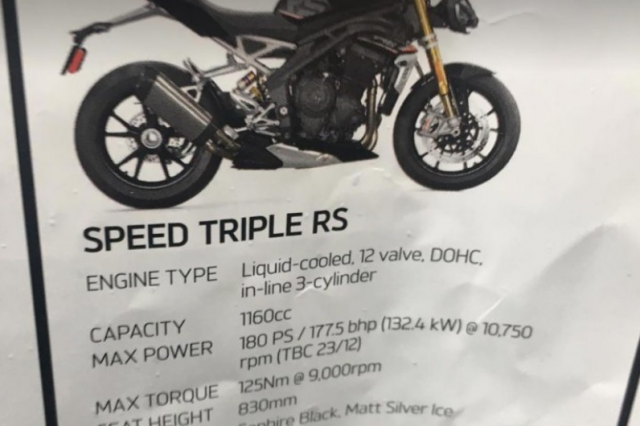 Triumph Speed Triple 1200 RS 2021 lo dien khi dang chay thu nghiem - 5
