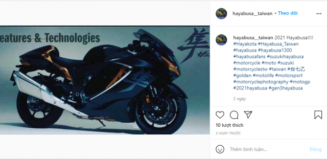 Hinh anh Suzuki Hayabusa 2021 lo dien tren Instagram - 3