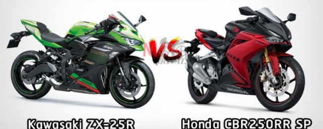 Kawasaki Ninja ZX25R va Honda CBR250RR SP tren ban can thong so
