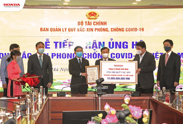 Honda Viet Nam ung ho 12 ty dong vao Quy vac xin phong COVID19
