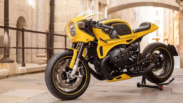 BMW RnineT do theo phong cach xe dua retro - 3