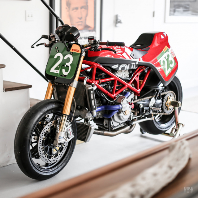 Ducati Monster S4RS do phong cach Tracker voi ngoai hinh loi cuon - 3