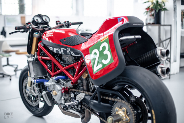 Ducati Monster S4RS do phong cach Tracker voi ngoai hinh loi cuon - 5