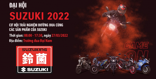 Dai Hoi Suzuki 2022 Phan khich toc do cung Suzuki tai Truong dua Dai Nam