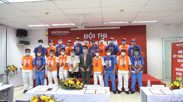 Honda Viet Nam to chuc thanh cong Hoi thi Ky thuat vien Dich vu Nhan vien Phu tung xuat sac 2021 - 4
