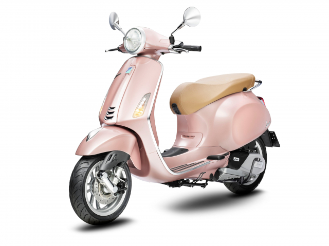 Vespa Primavera Pink Rosa phien ban dac biet danh cho phu nu Viet Nam