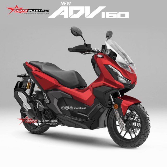 Honda ADV160 he lo nhung hinh anh Render moi nhat truoc khi ra mat trong nam nay - 5