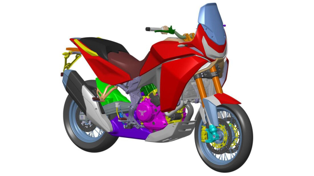 Moto Morini XCape 1200 trang bi dong co VTwin trinh lang - 3