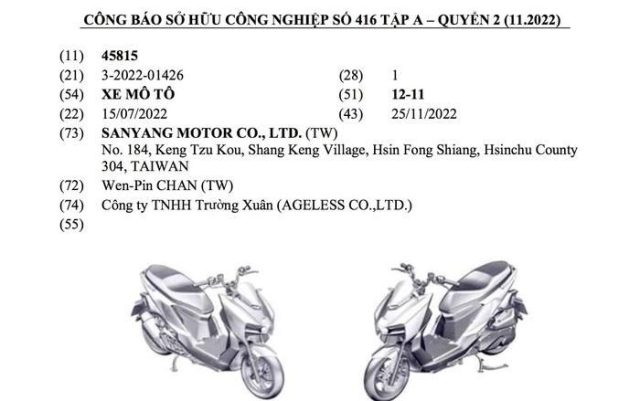 SYM dang ky ban quyen xe may canh tranh Honda ADV160 - 3