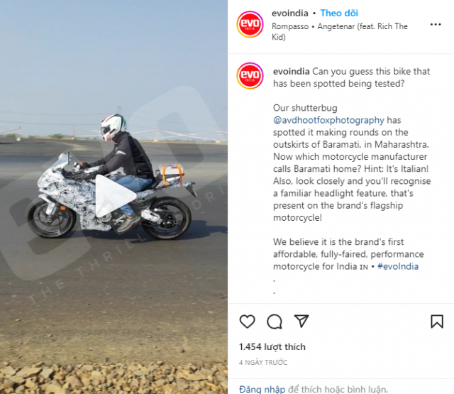 Aprilia RS300 2023 moi lo dien khi dang chay thu san sang ra mat trong nam nay - 3