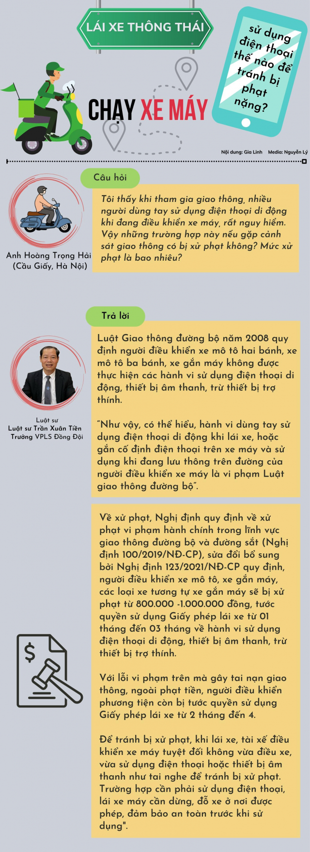 Di xe may su dung dien thoai the nao de tranh bi phat nang - 3
