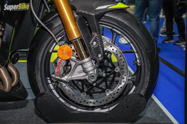 Chi tiet Triumph Street Triple 765 Moto2 Edition tai Bangkok Motor Show 2023 - 13