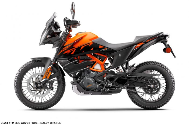 KTM 390 Adventure 2023 ra mat phien ban banh cam va he thong treo co the dieu chinh - 5