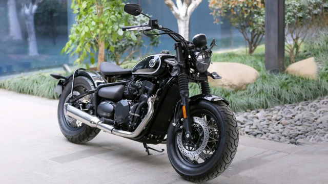 Lo dien Zero LH450 danh cap kieu dang cua Triumph Bonneville Bobber