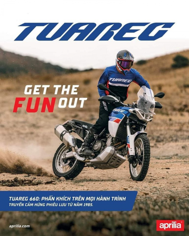 Aprilia Tuareg 660 chinh thuc phan phoi tai Viet Nam