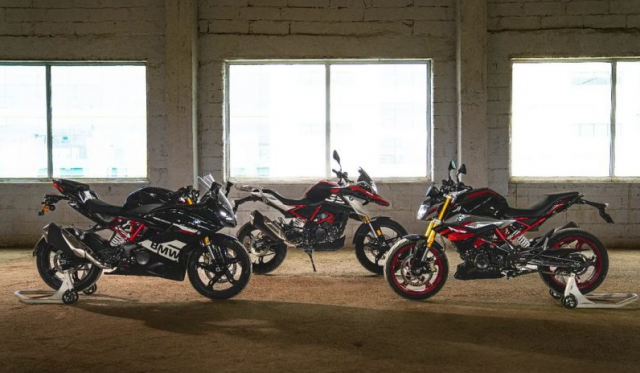 BMW Motorrad bo sung mau moi cho G310 R G310 RR G310 GS tai An Do