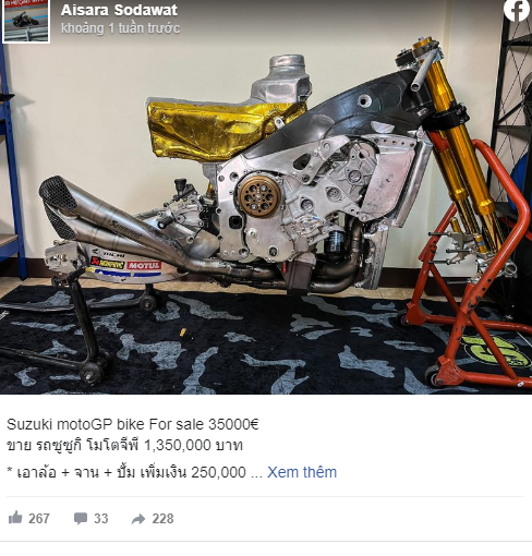 Cac bo phan cua xe dua Suzuki GSXRR MotoGP duoc ban tai Thai Lan - 3