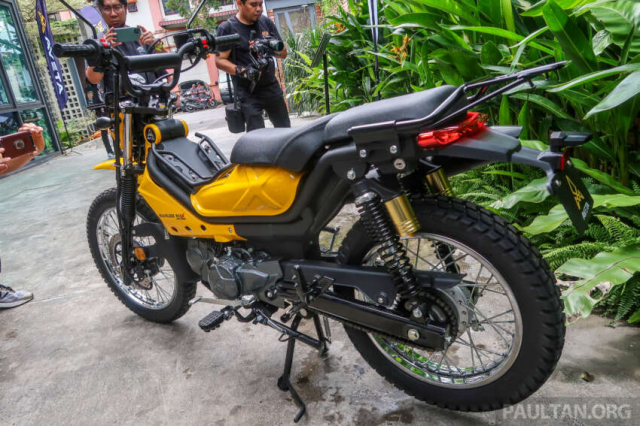 Can canh mau xe so hoan toan moi voi binh xang 85 lit canh tranh voi Honda CT125 va Yamaha PG1