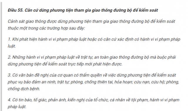 Du thao luat 4 truong hop CSGT co the yeu cau dung xe de kiem soat - 3