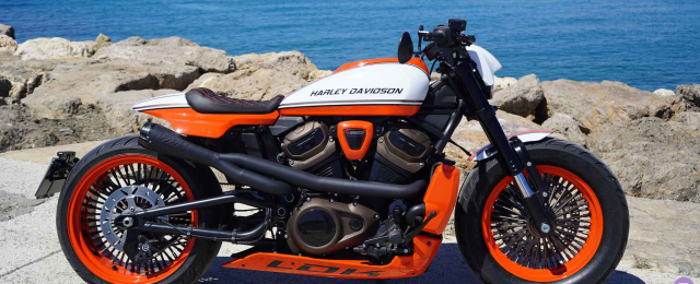 HarleyDavidson SPORTSTER S do banh beo 240 dau tien the gioi cua Lord Drake Kustoms