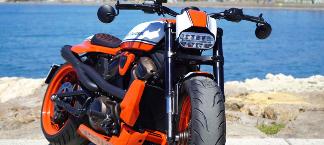 HarleyDavidson SPORTSTER S do banh beo 240 dau tien the gioi cua Lord Drake Kustoms - 10